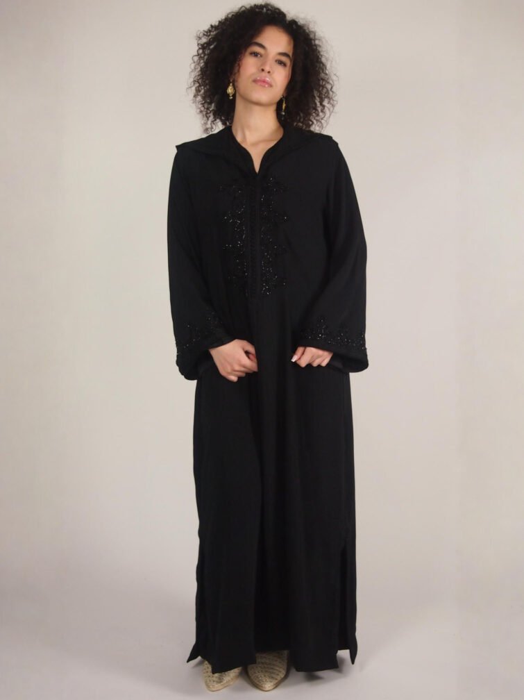 Jellaba Double Baraka — Crêpe avec Capuche