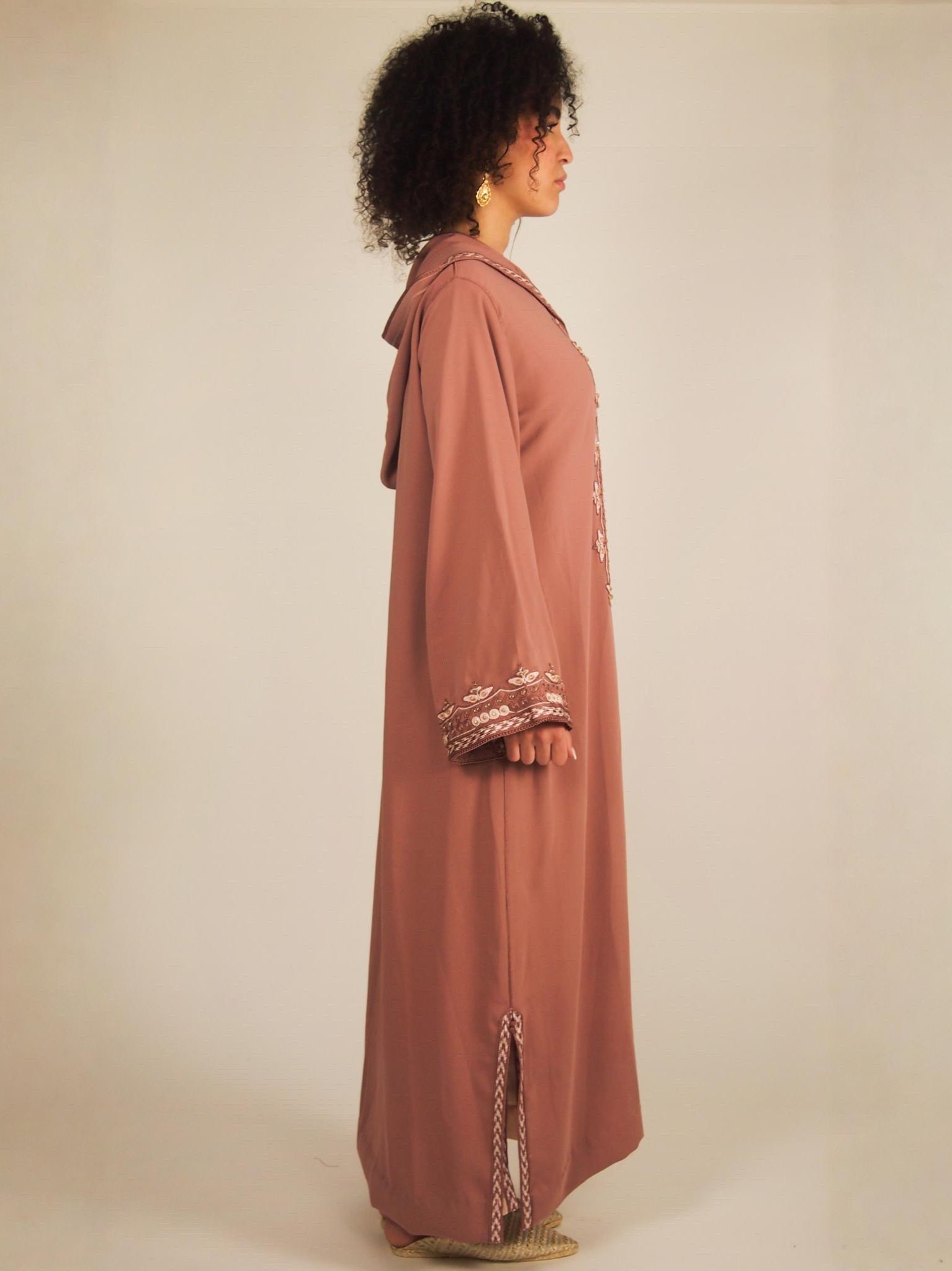 Jellaba Double Fajr — Crêpe avec Capuche – Image 5