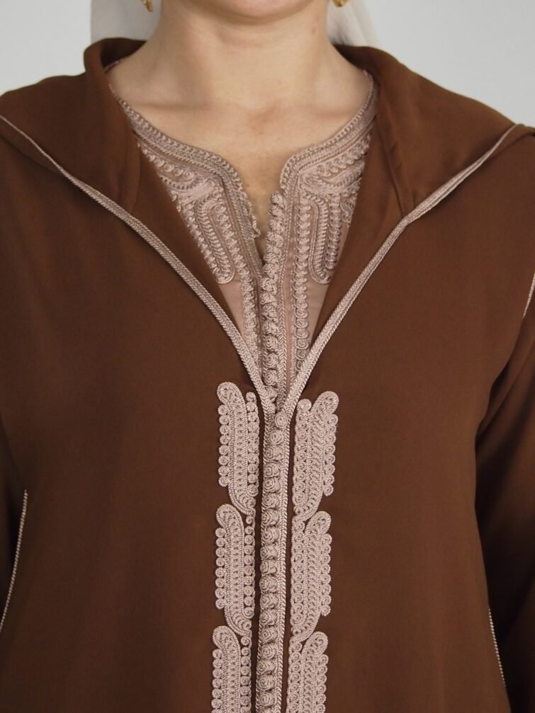 Jellaba Double Salam — Crêpe avec Capuche